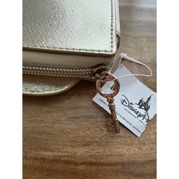 Disney Parks Alice in Wonderland Doorknob Coin Wallet w/ Key Zipper Retired- New - Picture 3 of 6